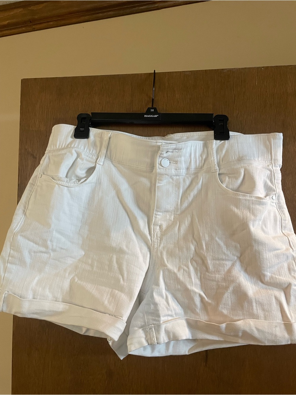 Apt. 9 White Rolled-Hem Denim Shorts